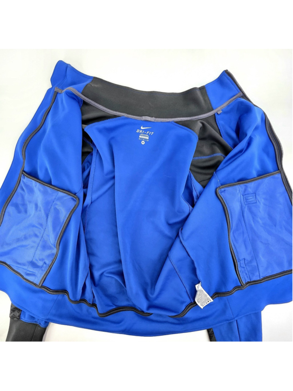 Y2K Nike Dri Fit Kentucky Wildcats Track Jacket Mens M Blue NCAA Full Zip - Picture 7 of 16